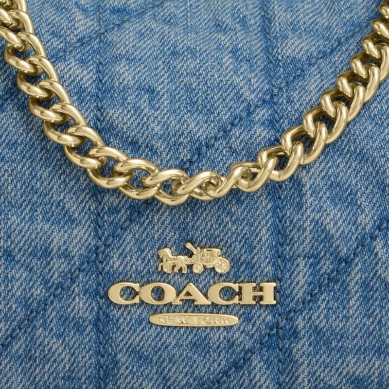 Coach 女士 Caitlin 絎縫單肩包均碼碼25cm*9cm*12.7cm-7