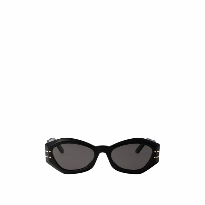 Dior 女士 幾何框太陽鏡55 均碼碼橋寬: 2cm; 鏡腿長: 13.5cm; 鏡片直徑: 5.5cm-1