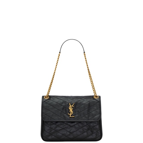 Saint Laurent 女士 NIKI TRIPOUCH in vintage leather 徽標單肩包均碼碼28cm*13.5cm*20.5cm