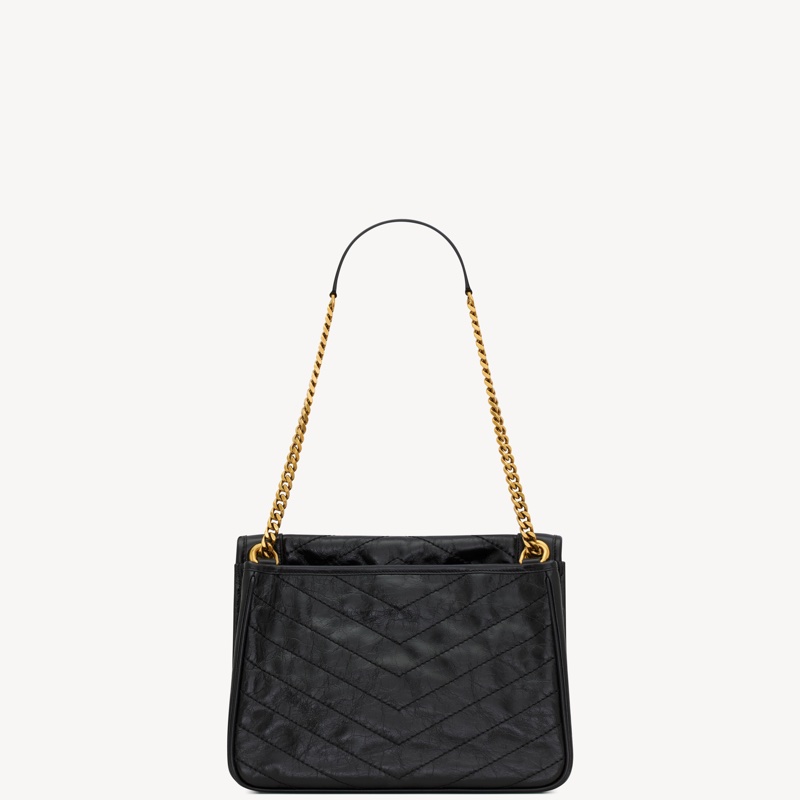 Saint Laurent 女士 NIKI TRIPOUCH in vintage leather 徽標單肩包均碼碼28cm*13.5cm*20.5cm-3