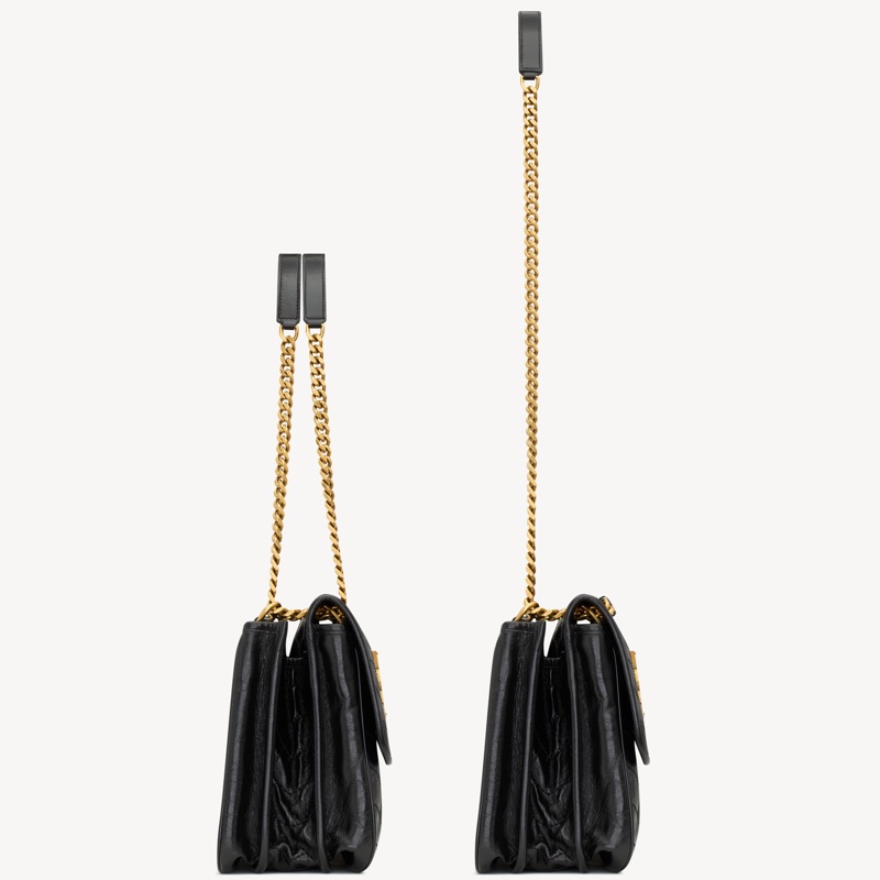 Saint Laurent 女士 NIKI TRIPOUCH in vintage leather 徽標單肩包均碼碼28cm*13.5cm*20.5cm-4