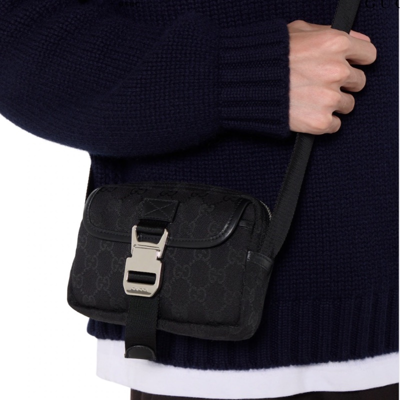 Gucci 男士 GG 單肩包均碼碼MINI、17cm*6cm*13cm-3