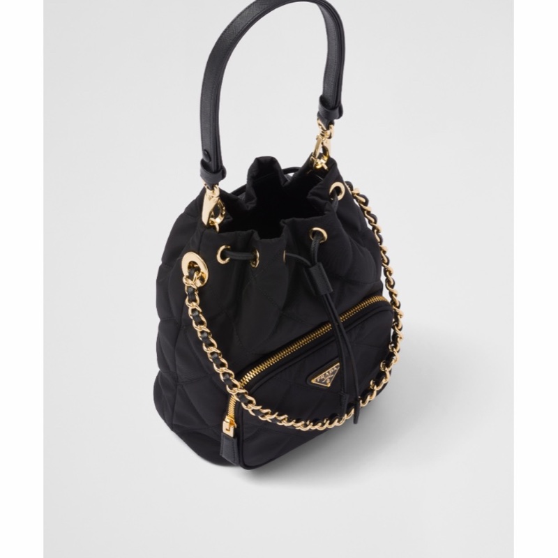 Prada 女士 徽標拉鍊單肩包均碼碼17.5cm*12cm*22.5cm-3