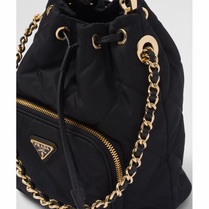 Prada 女士 徽標拉鍊單肩包均碼碼17.5cm*12cm*22.5cm-5