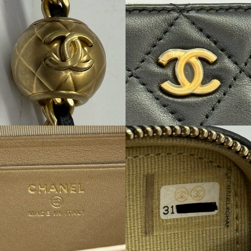 CHANEL 香奈兒 黑色CHANEL19 PEARL CRUSH 相機包 斜背包 AP2463-7