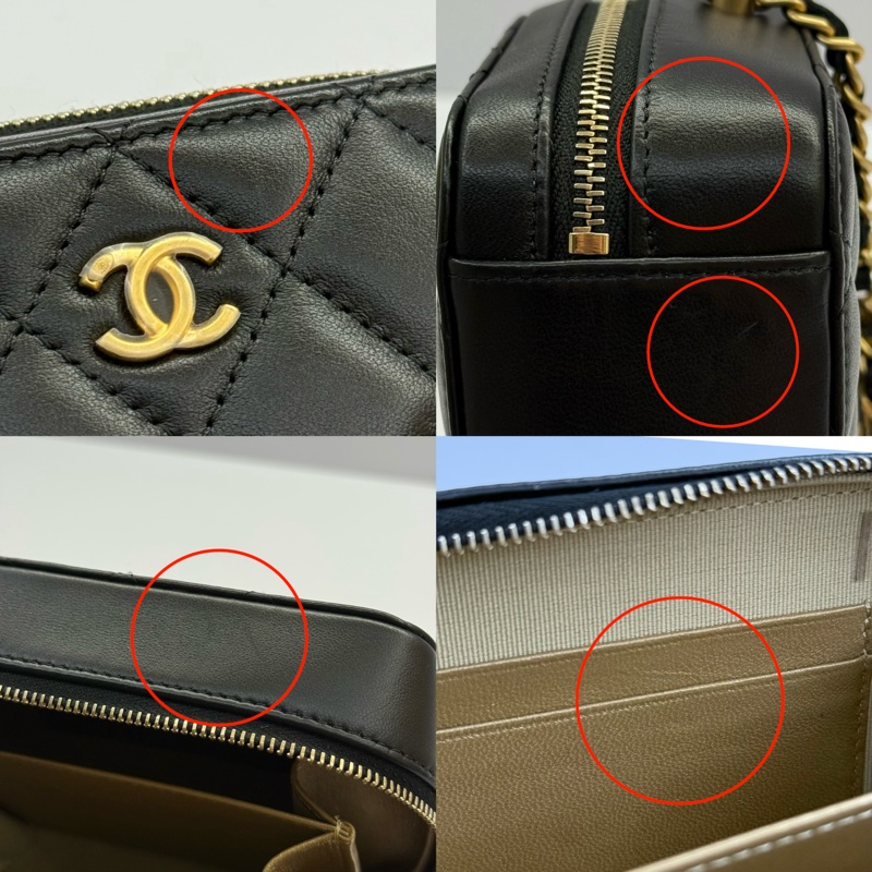 CHANEL 香奈兒 黑色CHANEL19 PEARL CRUSH 相機包 斜背包 AP2463-9