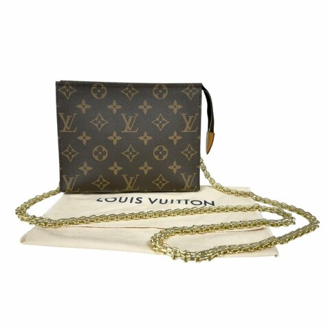 LOUIS VUITTON *自加鏈＞送無品牌扣＋無品牌鏈帶* 老花 斜揹袋