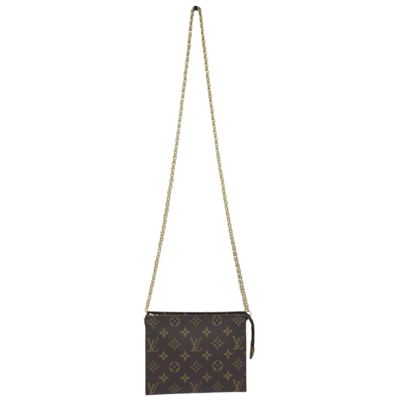 LOUIS VUITTON *自加鏈＞送無品牌扣＋無品牌鏈帶* 老花 斜揹袋-1