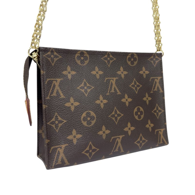 LOUIS VUITTON *自加鏈＞送無品牌扣＋無品牌鏈帶* 老花 斜揹袋-6