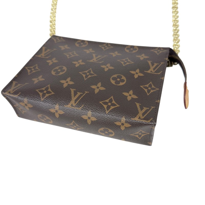 LOUIS VUITTON *自加鏈＞送無品牌扣＋無品牌鏈帶* 老花 斜揹袋-10