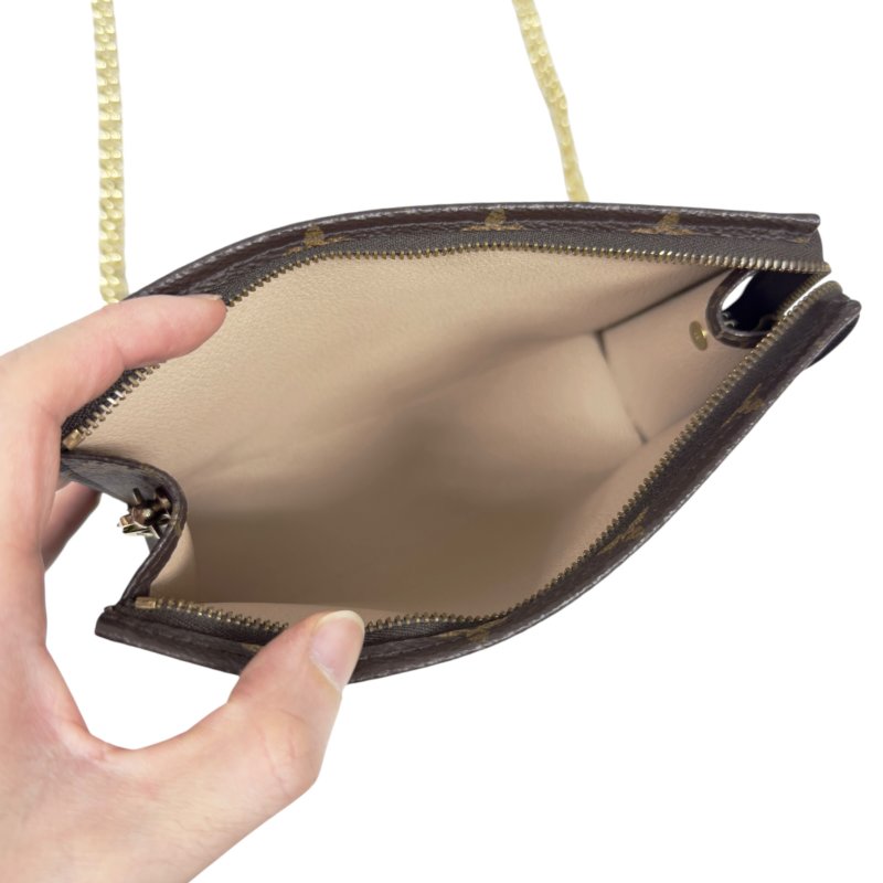 LOUIS VUITTON *自加鏈＞送無品牌扣＋無品牌鏈帶* 老花 斜揹袋-16