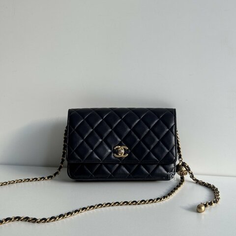 95新🖤 全配有購證🙌🏻 Chanel 香奈兒 金球 WOC 黑色金釦