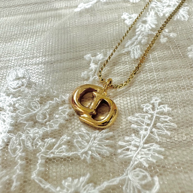 Christian Dior 經典CD項鍊 甜甜價出售✨-2