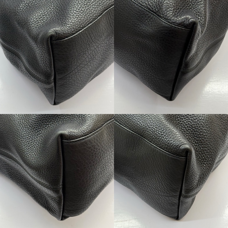 GUCCI 古馳 黑色牛皮SOHO肩背包 308982-3