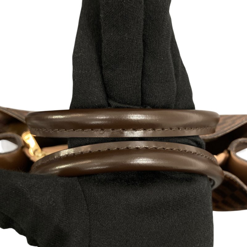 LOUIS VUITTON 路易威登 N41435 DAMIER EBENE KENSINGTON 2WAY 托特肩背包 PVC帆布 棕色 金釦-12