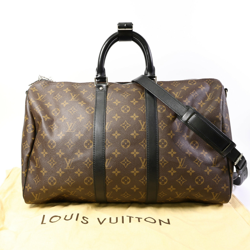 LOUIS VUITTON Monogram Keepall 45 Bandouliere手挽肩背兩用袋-4