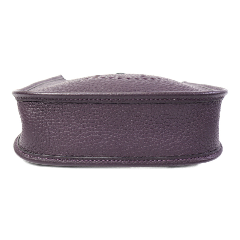 HERMES Clemence皮革Evelyne TPM肩背袋Raisin-3