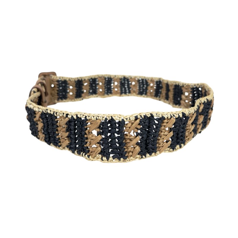 PRADA 草編 腰帶 50mm-6