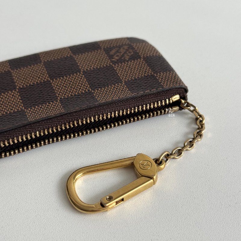 98新🤎 Louis Vuitton LV 路易威登 棋盤格拉鏈零錢包-2