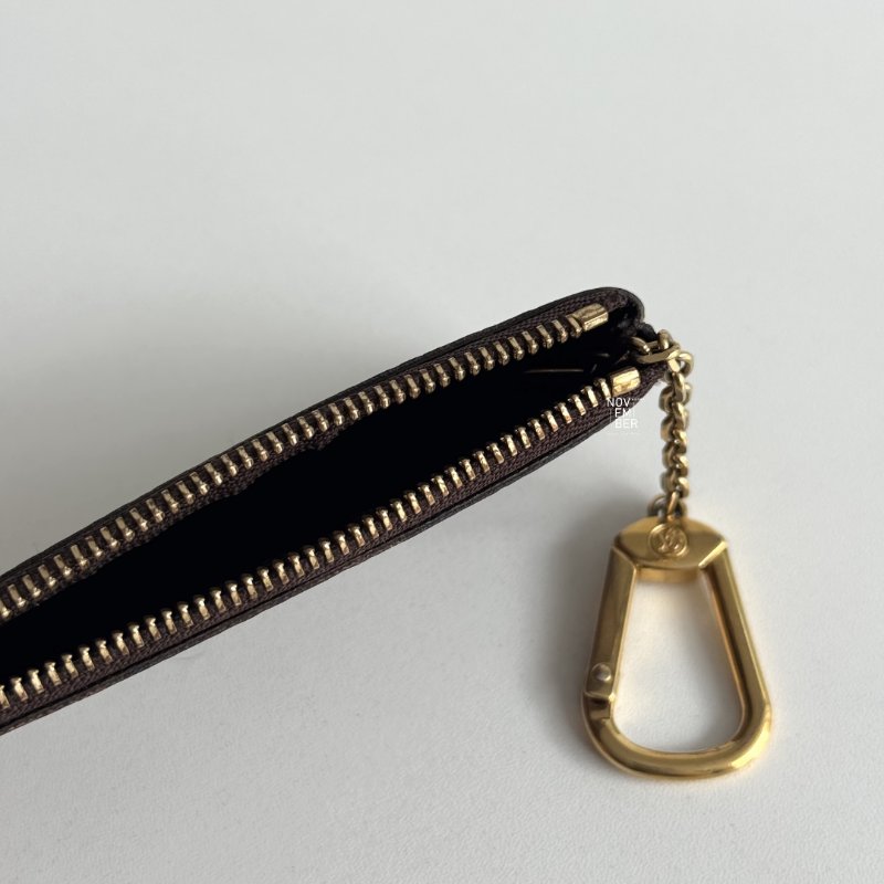 98新🤎 Louis Vuitton LV 路易威登 棋盤格拉鏈零錢包-5