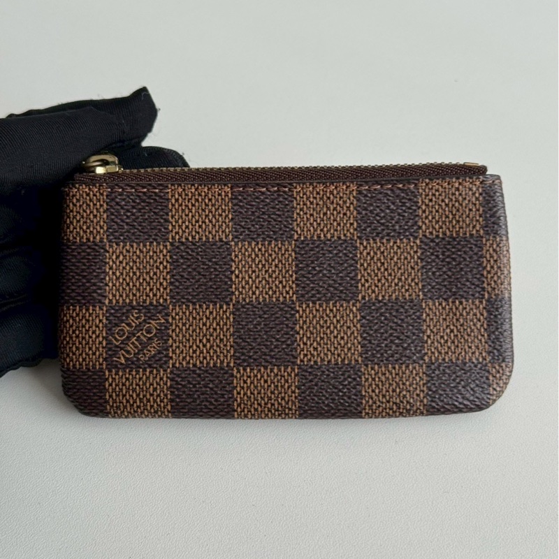 98新🤎 Louis Vuitton LV 路易威登 棋盤格拉鏈零錢包-7