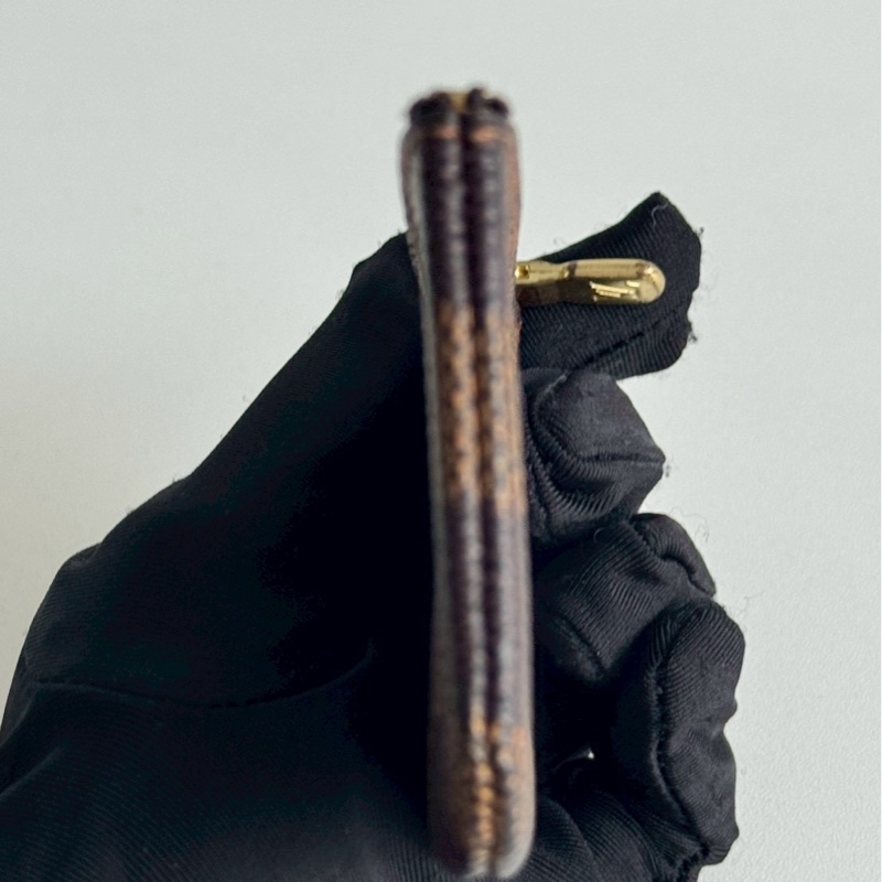 98新🤎 Louis Vuitton LV 路易威登 棋盤格拉鏈零錢包-8
