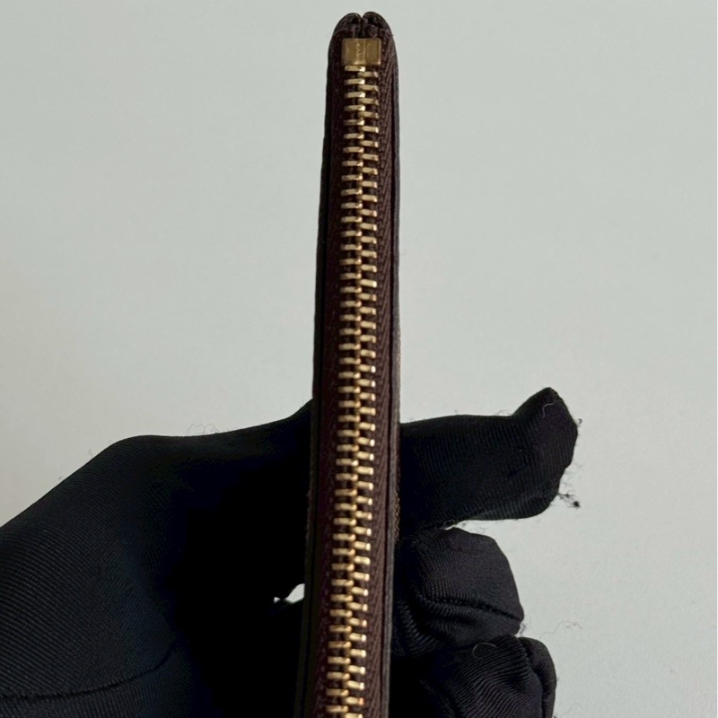 98新🤎 Louis Vuitton LV 路易威登 棋盤格拉鏈零錢包-10