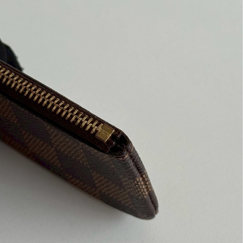 98新🤎 Louis Vuitton LV 路易威登 棋盤格拉鏈零錢包-12
