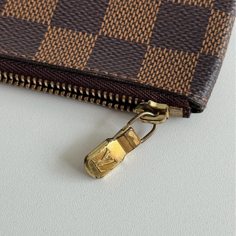 98新🤎 Louis Vuitton LV 路易威登 棋盤格拉鏈零錢包-14