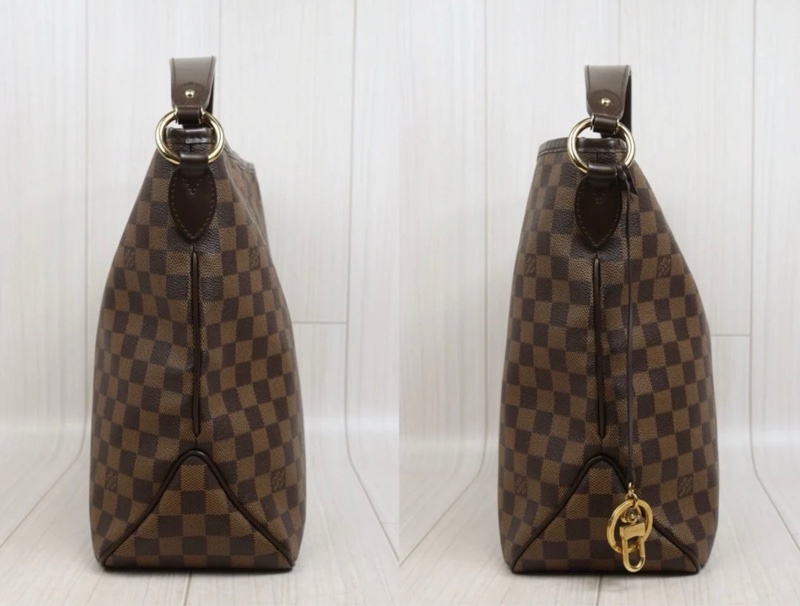 「JL精品代購」98新 LV 棋盤格Neverfull 購物袋 中號-5