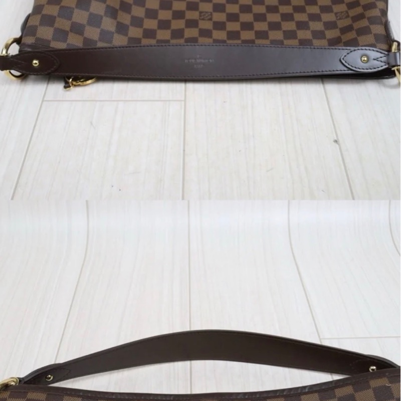 「JL精品代購」98新 LV 棋盤格Neverfull 購物袋 中號-7