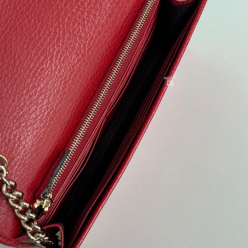99新🆕 Gucci 古馳 經典GG WOC 紅色金釦-3