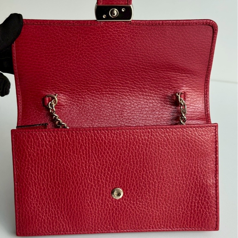 99新🆕 Gucci 古馳 經典GG WOC 紅色金釦-9