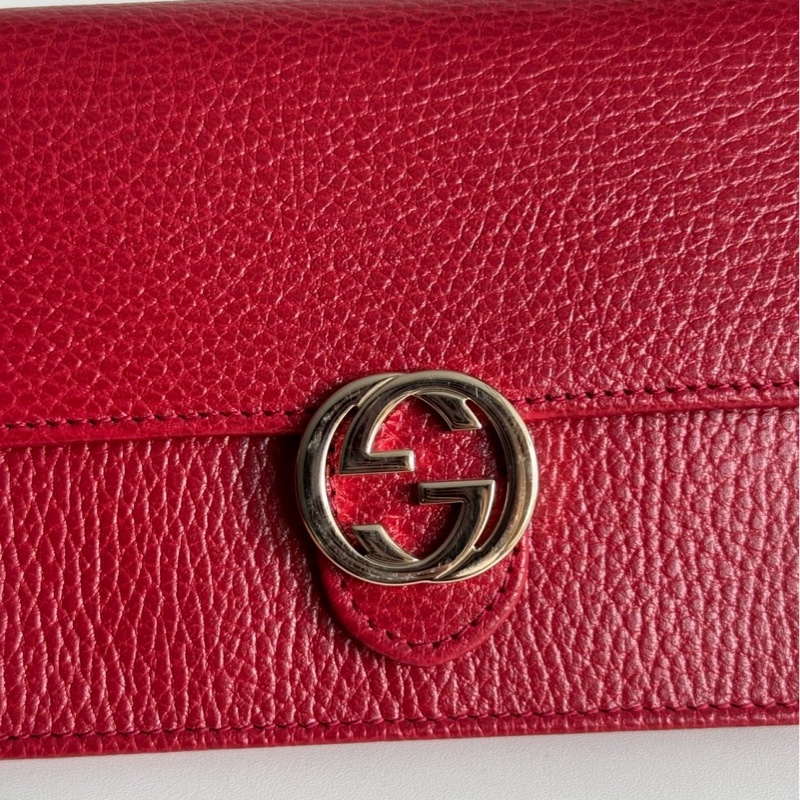 99新🆕 Gucci 古馳 經典GG WOC 紅色金釦-15