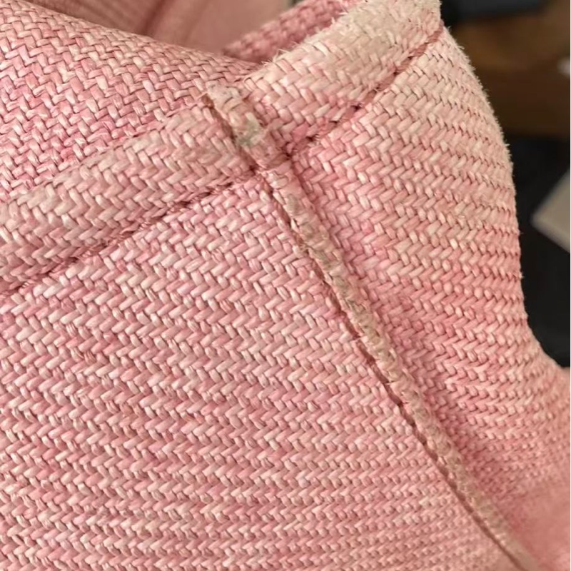 Chanel 粉色拼白 大號 沙灘包 18開 尺寸:38*19*30-3
