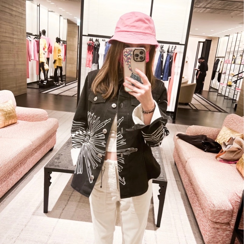 Chanel 星芒塗鴉收腰牛仔外套-4