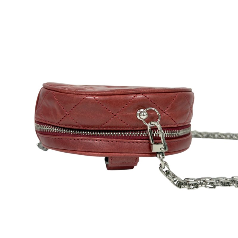 CHANEL *自加鏈>送無品牌扣+無品牌鏈帶* CC 小圓餅 斜揹袋-9
