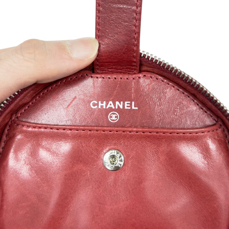 CHANEL *自加鏈>送無品牌扣+無品牌鏈帶* CC 小圓餅 斜揹袋-23