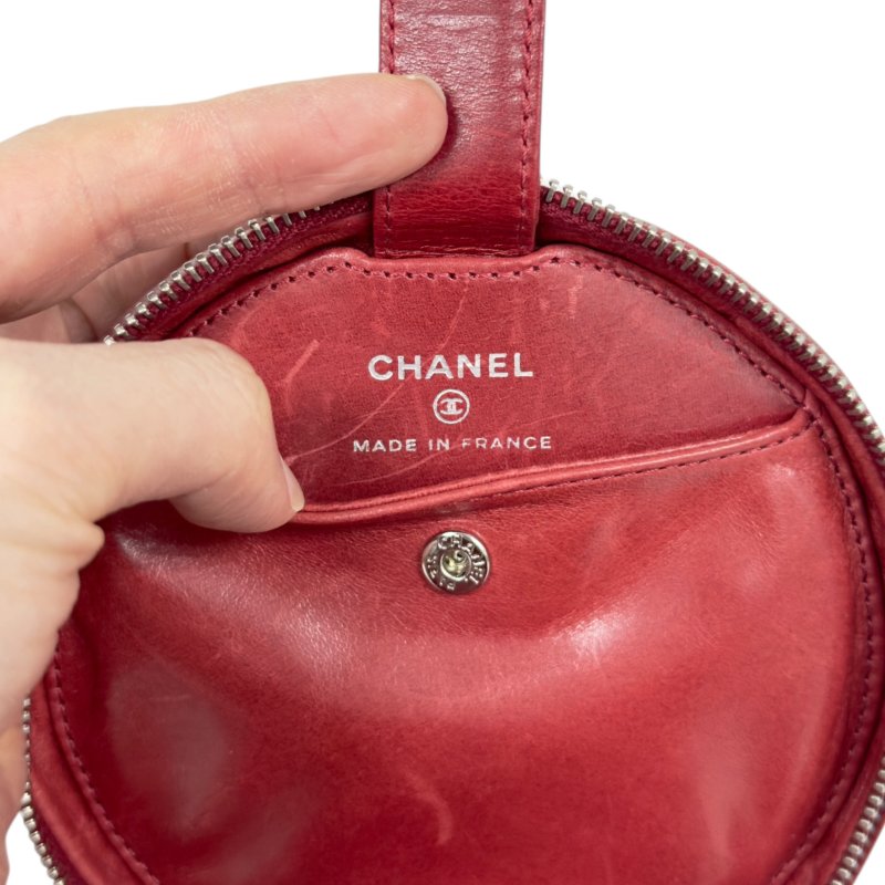 CHANEL *自加鏈>送無品牌扣+無品牌鏈帶* CC 小圓餅 斜揹袋-24