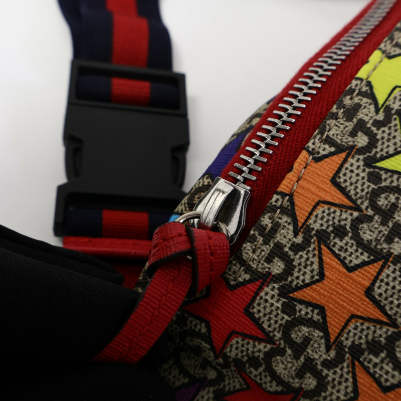 GUCCI 塗層帆布Kids Waist Bag腰包-13