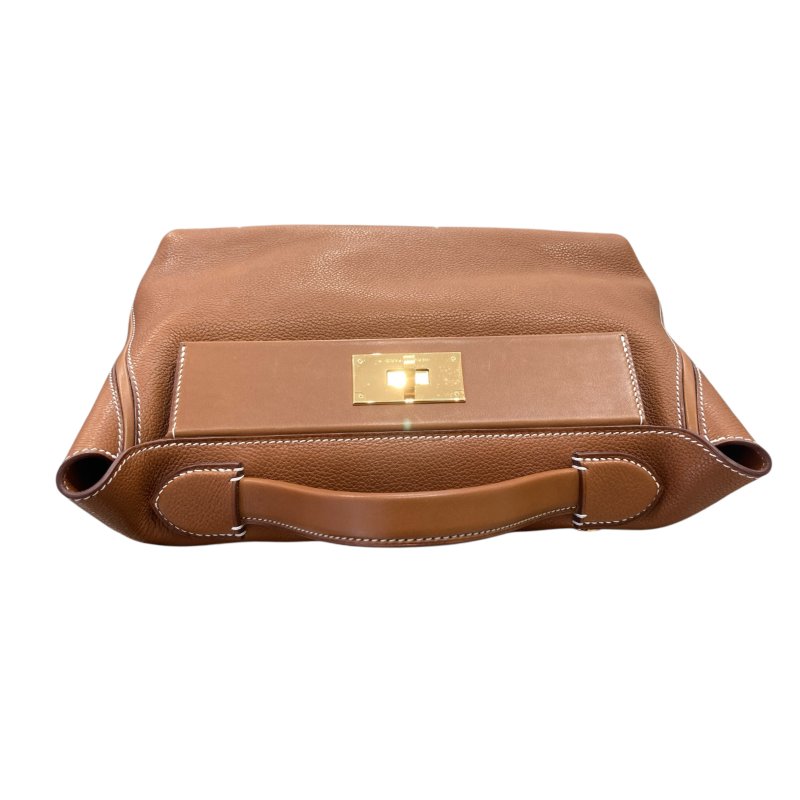HERMES 愛馬仕 D刻 24/24 29 手提包 TOGO/SWIFT牛皮 金棕色 金釦-6