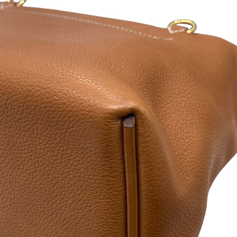 HERMES 愛馬仕 D刻 24/24 29 手提包 TOGO/SWIFT牛皮 金棕色 金釦-10