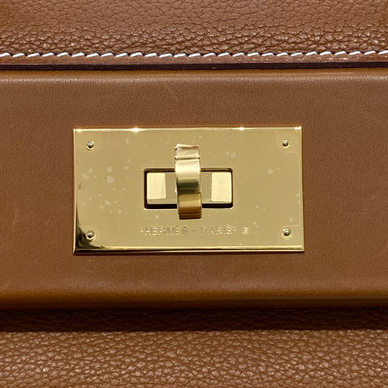 HERMES 愛馬仕 D刻 24/24 29 手提包 TOGO/SWIFT牛皮 金棕色 金釦-15