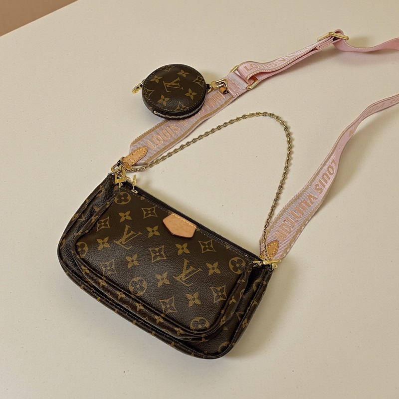 莉亞精品♡ LV M44840 五合一 粉 二手-0