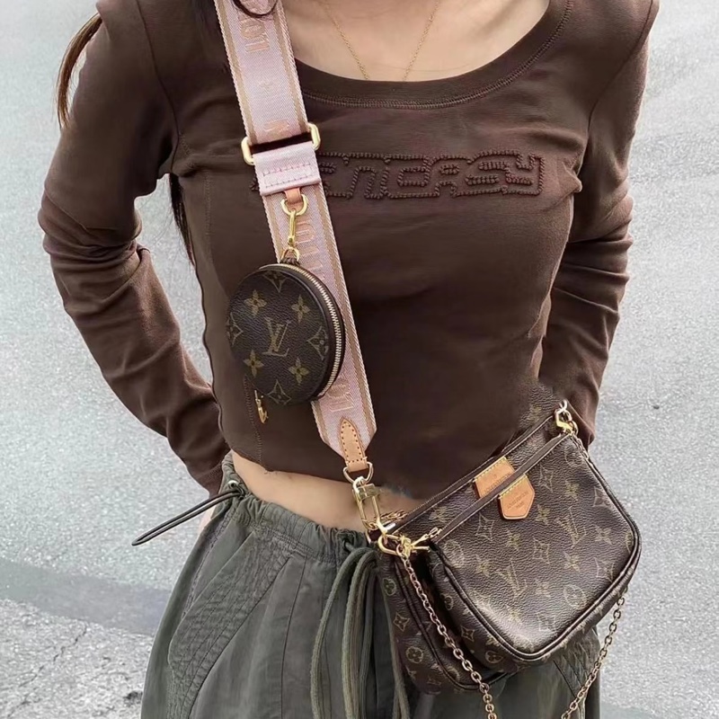 莉亞精品♡ LV M44840 五合一 粉 二手-2