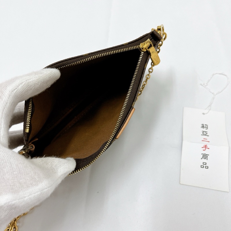 莉亞精品♡ LV M44840 五合一 粉 二手-21