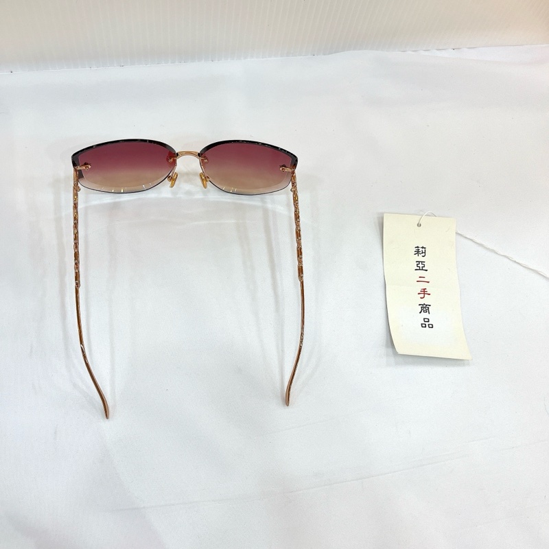 莉亞精品♡LV Z1859U漸層無框墨鏡 紫x橘粉 二手-6