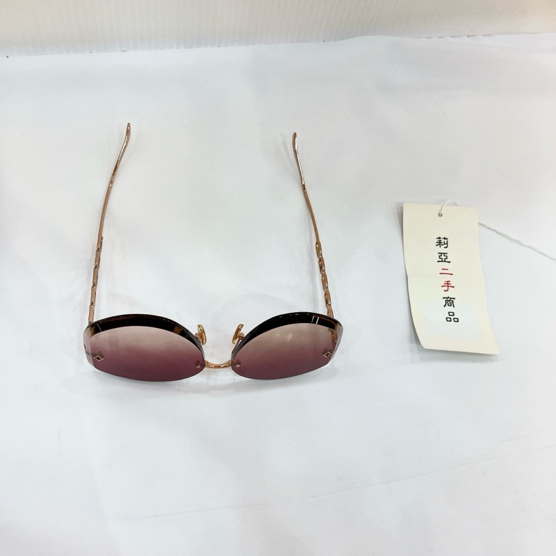 莉亞精品♡LV Z1859U漸層無框墨鏡 紫x橘粉 二手-7