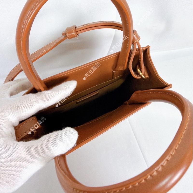 莉亞精品♡Loewe 棕色皮革琴譜包 二手-12