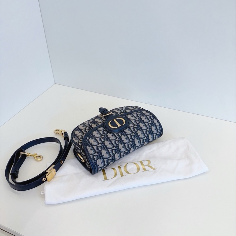 ✨Dior|藍色老花Bobby east west新月包|99新-5